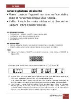 Preview for 14 page of Orbegozo PC 3100 Instruction Manual