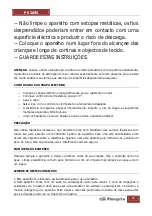 Preview for 20 page of Orbegozo PE 2605 Instruction Manual