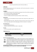 Preview for 10 page of Orbegozo PR 3900 Manual