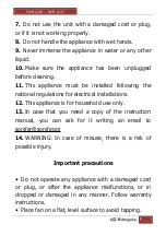 Предварительный просмотр 9 страницы Orbegozo PWM 2147 Instruction Manual