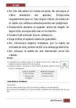 Preview for 5 page of Orbegozo SE 1400 Instruction Manual