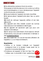 Preview for 13 page of Orbegozo SE 1400 Instruction Manual