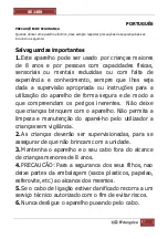 Preview for 17 page of Orbegozo SE 1400 Instruction Manual