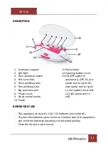 Предварительный просмотр 11 страницы Orbegozo SET 5125 Instruction Manual