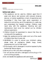 Preview for 7 page of Orbegozo SF 0148 Instruction Manual