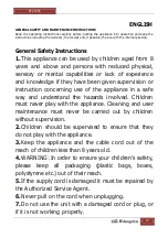 Preview for 10 page of Orbegozo SFA 7000 Instruction Manual