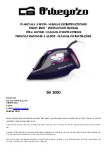 Orbegozo SV 2020 Instruction Manual preview