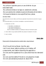 Preview for 2 page of Orbegozo TTC 1000 Instruction Manual