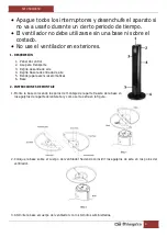 Предварительный просмотр 4 страницы Orbegozo TW 0800 Instruction Manual