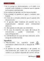 Preview for 3 page of Orbegozo WL 2200 Instruction Manual