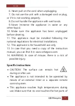 Preview for 9 page of Orbegozo WL 2200 Instruction Manual