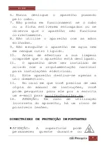 Preview for 22 page of Orbegozo WL-3000 Instruction Manual