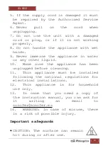 Preview for 10 page of Orbegozo WL 4000 Instruction Manual