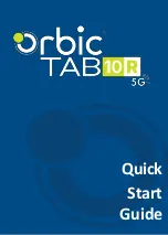 Orbic TAB 10R 5G Quick Start Manual preview