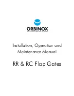 Preview for 1 page of Orbinox RC Flap Gate Installation, Operation And Maintenance Manual