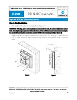 Preview for 6 page of Orbinox RC Flap Gate Installation, Operation And Maintenance Manual