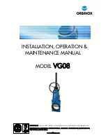 Orbinox VG08 Installation, Operation & Maintenance Manual preview