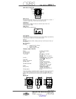 Orbis MINI T Operating Instructions preview