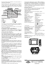 Предварительный просмотр 2 страницы Orbis MIRUS TOUCH Instructions Manual