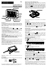 Предварительный просмотр 5 страницы Orbis MIRUS TOUCH Instructions Manual