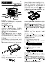 Предварительный просмотр 11 страницы Orbis MIRUS TOUCH Instructions Manual