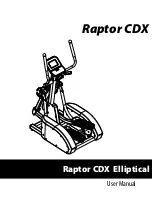 Orbit Fitness Raptor CDX User Manual preview