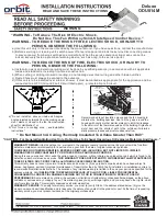 Preview for 1 page of Orbit Deluxe ODU814M Installation Instructions