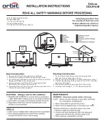 Preview for 2 page of Orbit Deluxe ODU814M Installation Instructions