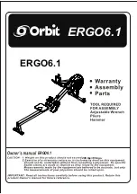 Orbit ERGO6.1 AIR ROWER Owner'S Manual preview