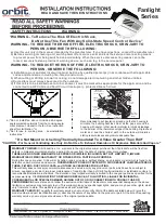 Orbit Fanlight Series Installation Instructions предпросмотр