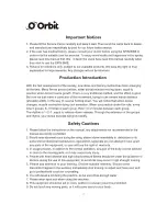 Предварительный просмотр 3 страницы Orbit MAX5 Owner'S Manual