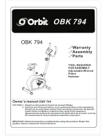 Preview for 1 page of Orbit OBK 794 Owner'S Manual