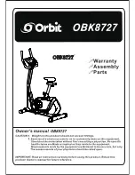 Orbit OBK8727 Owner'S Manual preview