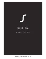 Orbitsound SUB S4 User Manual preview