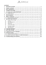 Preview for 3 page of Orca WSW COMPOSITE Installation And User Manual