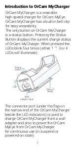 Предварительный просмотр 3 страницы Orcam MyCharger User Manual