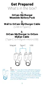 Предварительный просмотр 6 страницы Orcam MyCharger User Manual