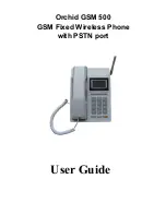 Orchid GSM500 User Manual preview