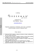 Preview for 10 page of Orderman Leo2 Operating Instructions Manual