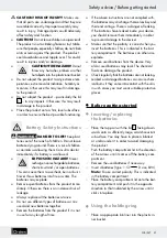 Предварительный просмотр 21 страницы Ordex Z30384 Operation And Safety Notes