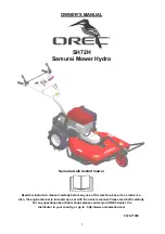 Preview for 1 page of OREC Samurai SH72H Owner'S Manual