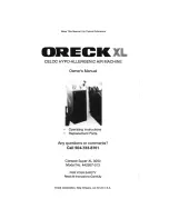 Preview for 1 page of Oreck 442857-013 Owner'S Manual