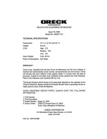 Preview for 11 page of Oreck 442857-013 Owner'S Manual