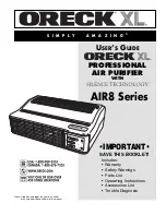 Oreck AIR8 Series User Manual предпросмотр