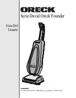 Preview for 10 page of Oreck David Oreck Founder Series User Manual