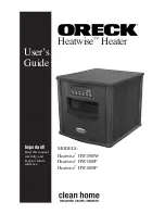 Oreck HEATWISE HW1000P User Manual предпросмотр