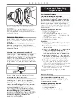 Preview for 5 page of Oreck ORBITER 550 Series User Manual