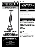 Preview for 9 page of Oreck Orbiter Multi-Purpose Floor Machine ORB555MC Series User Manual