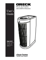 Preview for 1 page of Oreck Oreck Air Purifier User Manual