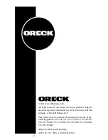 Preview for 48 page of Oreck ProShield Plus User Manual